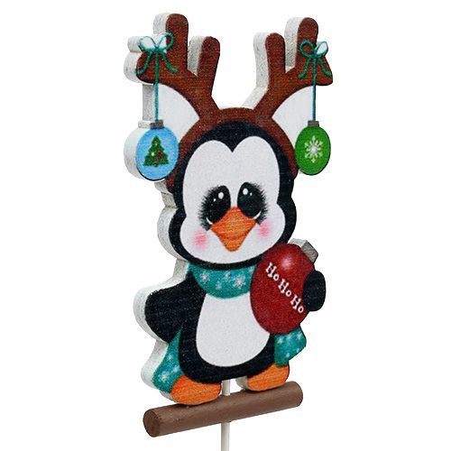 Floristik24 Pingouin sur bâton 8,5 cm 16 pcs