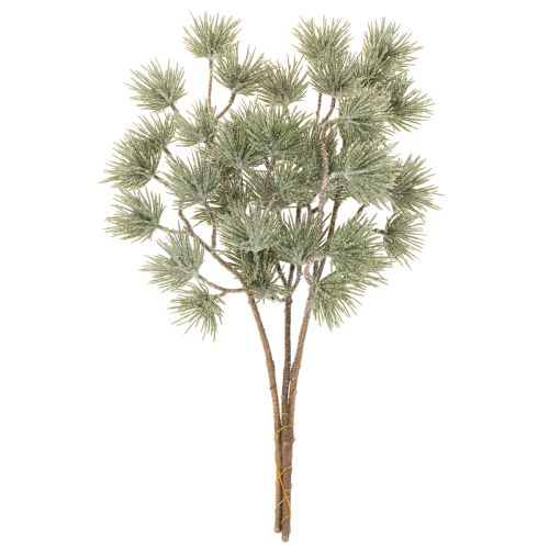 Set de 3 branches de pin artificielles 55 cm pour décoration hivernale | Floristik24.fr