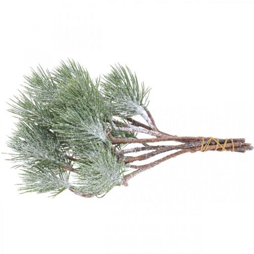 Floristik24 Branches de Noël branche de pin artificielle enneigée 30cm 6pcs