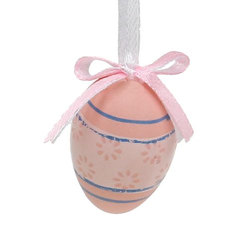 Floristik24 Oeufs en plastique à suspendre 4cm mélange bleu-rose 36pcs