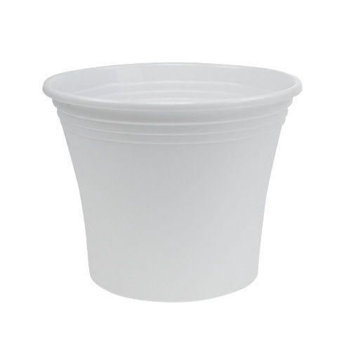 Article Pot plastique “Irys” blanc Ø19cm H16cm 1 pce
