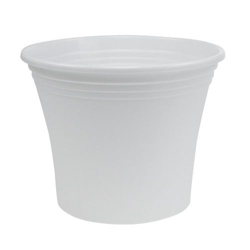 Article Pot plastique « Irys » blanc Ø22cm H18cm 1 pièce