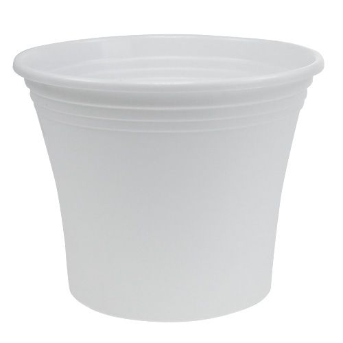 Pot plastique “Irys” blanc Ø29cm H24cm 1 pce