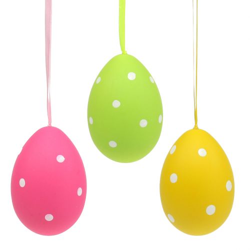 Floristik24 Oeufs 11,5cm à suspendre colorés 6pcs