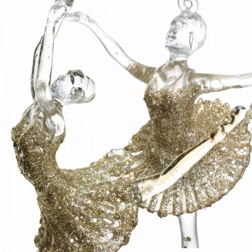 Floristik24 Cintre décoratif danseuse, décoration sapin, ballerine à suspendre H14/13cm 2pcs