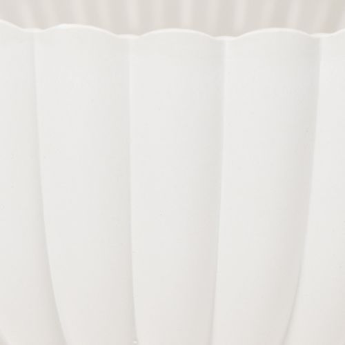 Coupe décorative en plastique gris clair à relief - 25 cm | Floristik24.fr