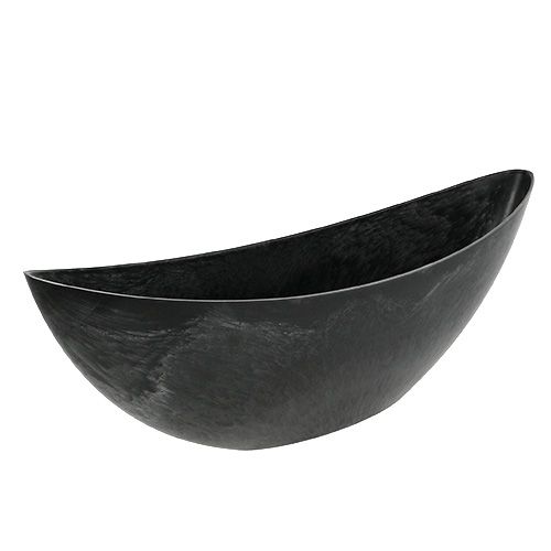 Bateau en plastique anthracite 55,5cm x 14,5cm H17,5cm, 1pc