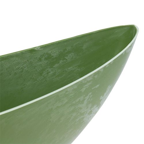 Article Bateau en plastique vert 55,5cm x 14,5cm H17,5cm 1 pièce