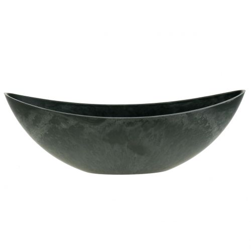 Floristik24 Bol décoratif, bol végétal, anthracite 34cm x 11cm H11cm