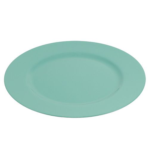 Floristik24 Assiette plastique Ø33cm turquoise