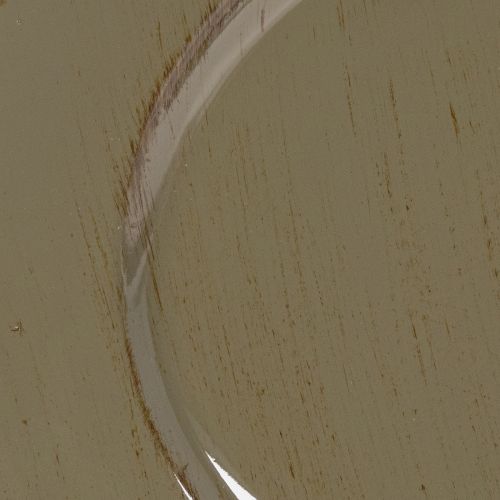 Set de 6 petits plateaux de présentation décoratifs 17 cm - Vert et marron | Floristik24.fr