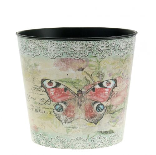 Floristik24 Cache-pot vintage papillon Ø13cm