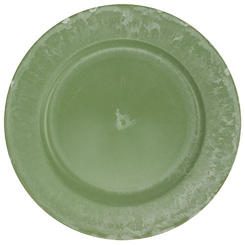 Assiette de présentation verte Ø30cm
