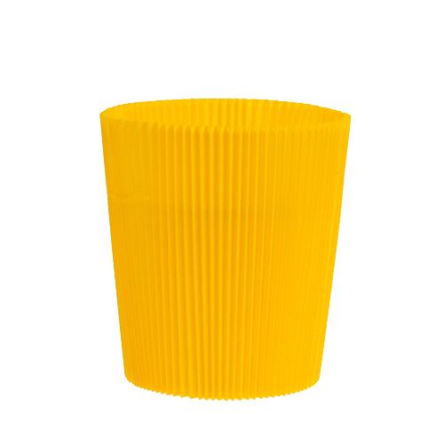 Poignets plissés jaune 12,5cm 100 pièces