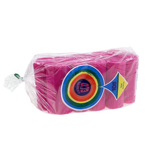 Floristik24 Poignets plissés Cerise 10,5cm 100 pièces