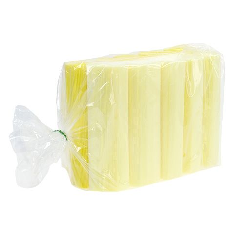 Floristik24 Cache-pots plissés jaunes clair 18,5 cm 100 p.