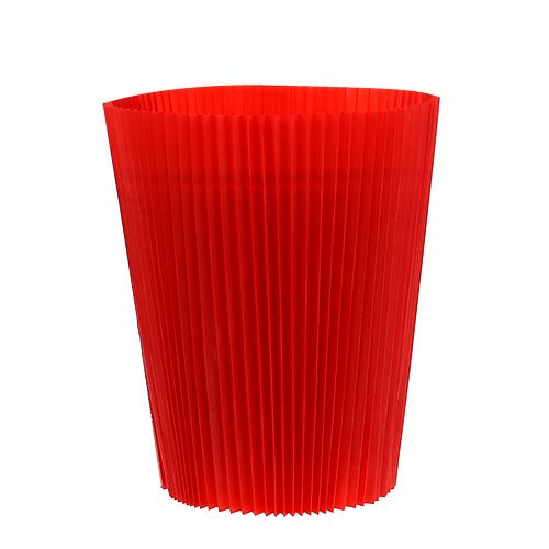 Floristik24 Poignets plissés rouge 14,5cm 100 pièces