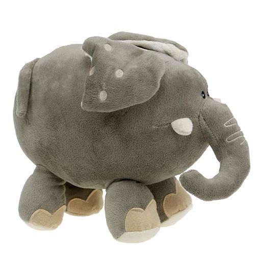 Floristik24 Peluche éléphant 35cm gris