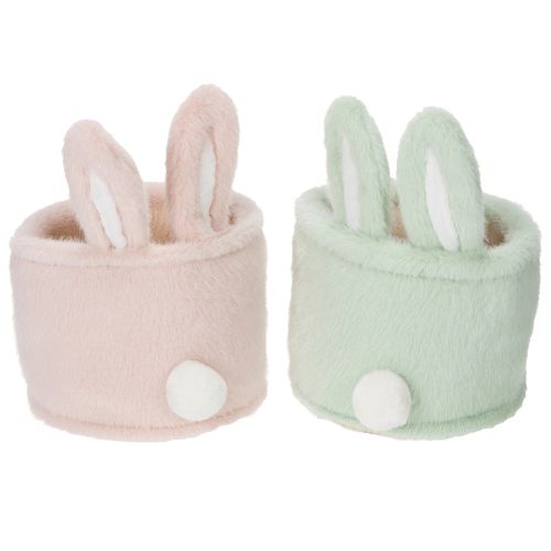Floristik24 Paniers de rangement décoratifs en forme de lapin pour Pâques, pour chambres d'enfants et salons, 18 cm, lot de 2