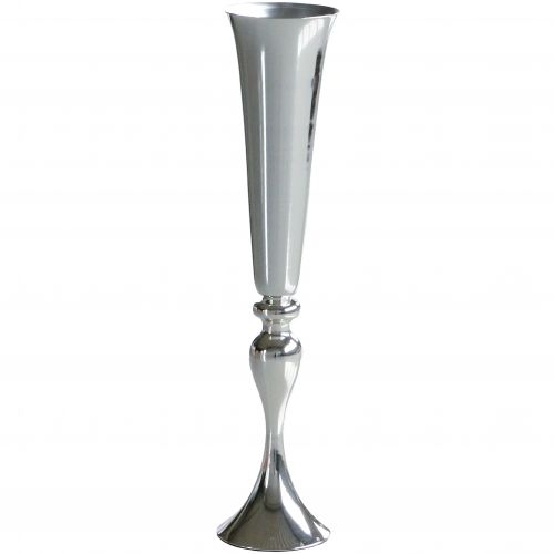 Floristik24 Coupe vase argent Ø15cm H75cm