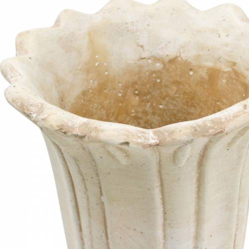 Floristik24 Jardinière, coupe tulipe, gobelet décoratif, amphore à planter Ø14,5cm H25,5cm
