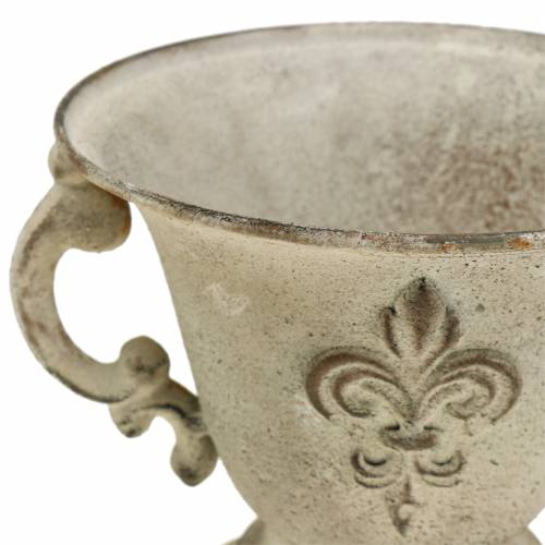 Floristik24 Trophée Bol Vintage Crème Ø15cm H13.5cm