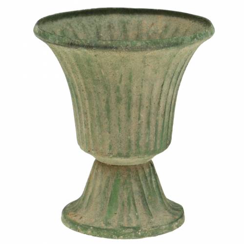 Floristik24 Coupe Calice Vert Antique Ø9cm H10cm