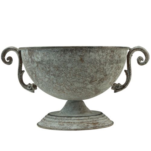 Article Tasse bol bol décoratif métal marron blanc antique Ø20,5cm