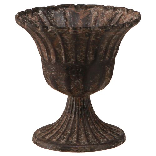 Article Coupe vase coupelle décorative métal marron antique Ø14cm H12cm