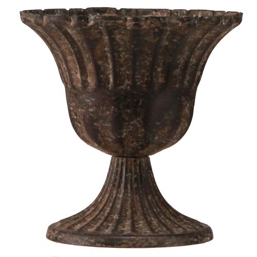 Article Coupe vase coupelle décorative métal marron antique Ø14cm H12cm