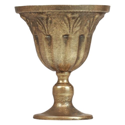 Coupe vase déco coupe gobelet métal doré antique Ø13cm H15,5cm