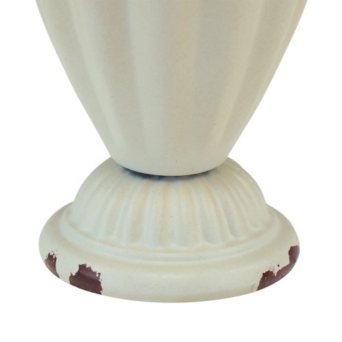Article Vase coupelle coupelle décorative métal marron crème Ø9cm H13cm