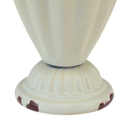 Article Coupe vase coupelle décorative en métal marron crème Ø9cm H13cm