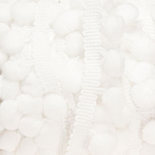 Article Ruban décoratif blanc à pompons 20 mm 15 m