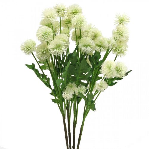 Branche artificielle pompon branche décorative blanc 61cm 4pcs