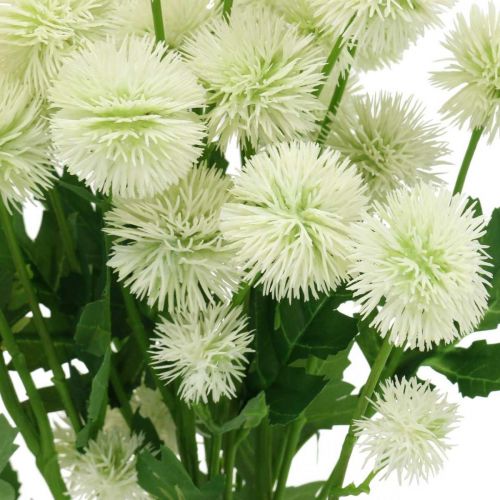 Floristik24 Branche artificielle pompon branche décorative blanc 61cm 4pcs