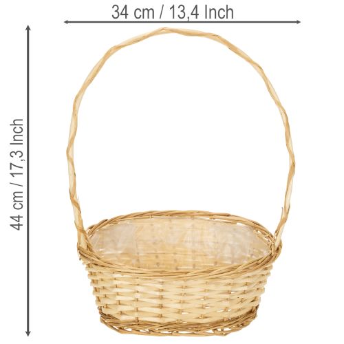 Panier cadeau environ 30 cm x 23 cm lumineux | Floristik24.fr