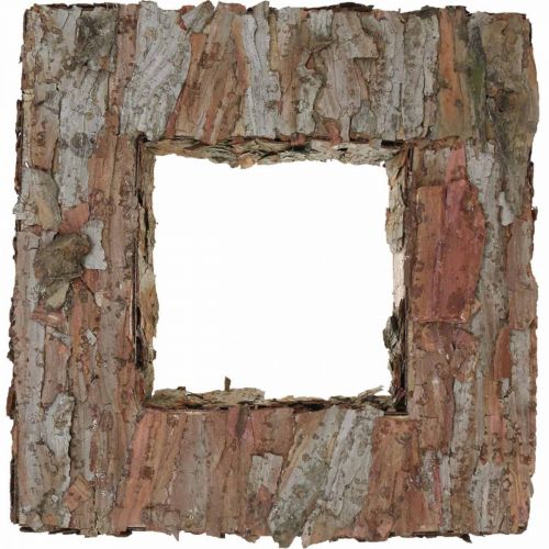 Floristik24 Écorce d'arbre déco carré écorce de pin ouverte 30×30cm