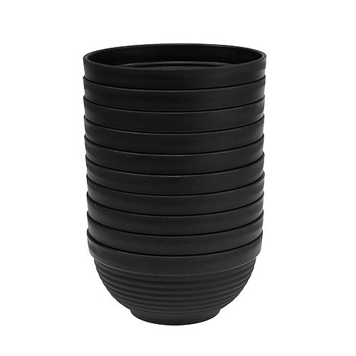 Article R-tasse en plastique anthracite Ø17cm, 10pcs