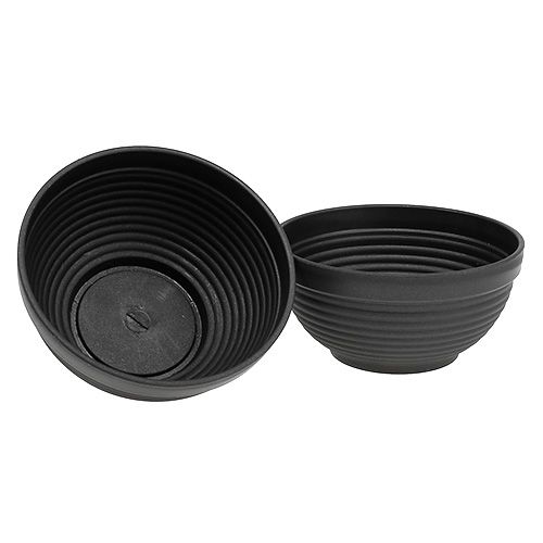 Article Bol R en plastique anthracite 19cm, 10pièces