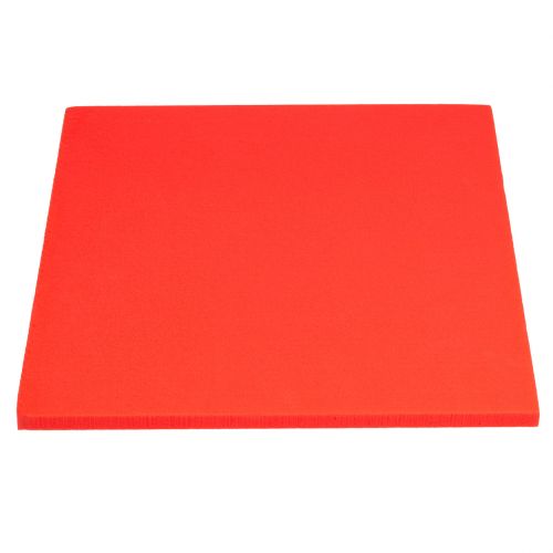 Floristik24 Assiette en mousse florale rouge 3pcs