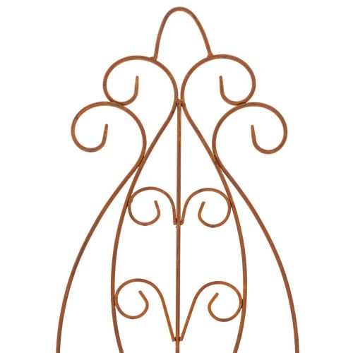 Article Treillis métallique de jardin, support décoratif pour plantes grimpantes, 93 cm