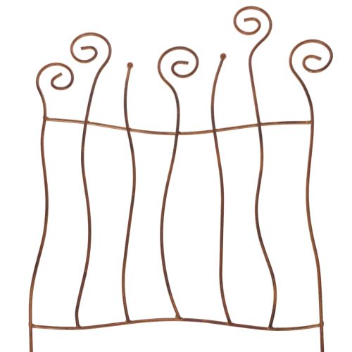 Treillis, support pour grimper, métal courbé, décoration artistique de jardin, 72 cm