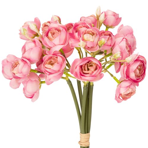 Floristik24 Bouquet de renoncules artificielles, décoration de table élégante, 32 cm, 5 pièces