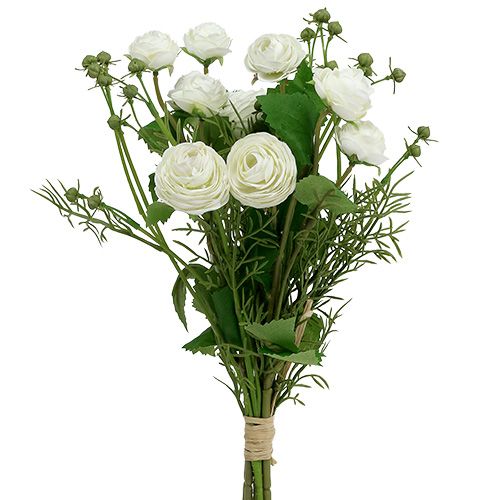 Floristik24.fr Bouquet de renoncules blanc 42cm - acheter pas cher en ligne