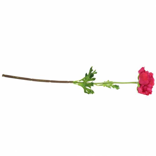 Floristik24 Renoncule rose foncé artificiellement 51cm