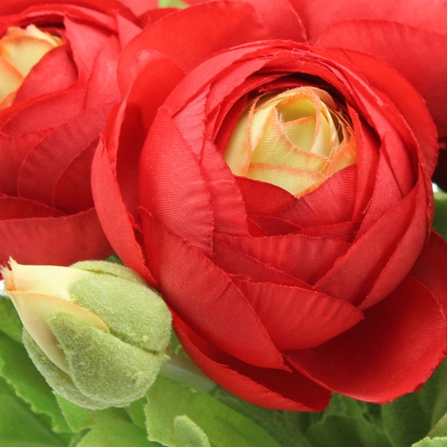 Article Bouquet de renoncules rouges 30 cm