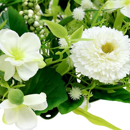 Floristik24 Couronne de renoncules avec pâquerettes Ø 30 cm blanc