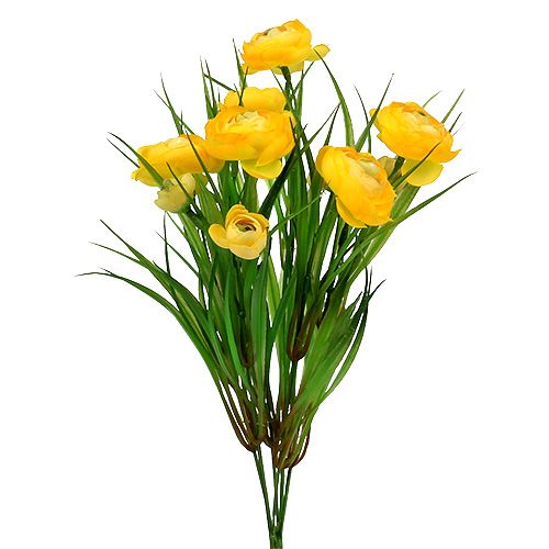 Floristik24.fr Bouquet de renoncules avec herbe 35cm jaune - acheter pas  cher en ligne
