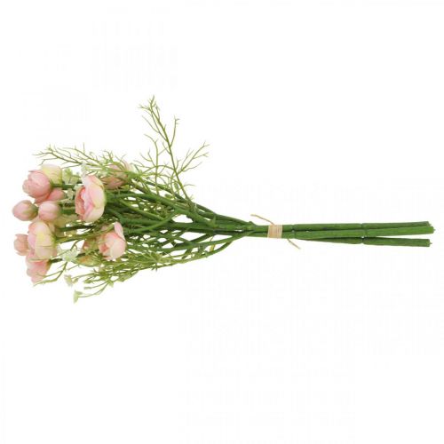 Floristik24 Bouquet De Renoncules Artificiels Décoration De Fleurs Fleurs De Soie Rose L37cm